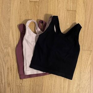 DSG Girls Ribbed Tank Top Set - Black, Pink, Purple